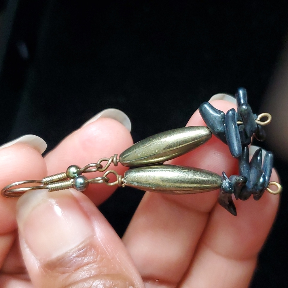 Black Coral earrings.